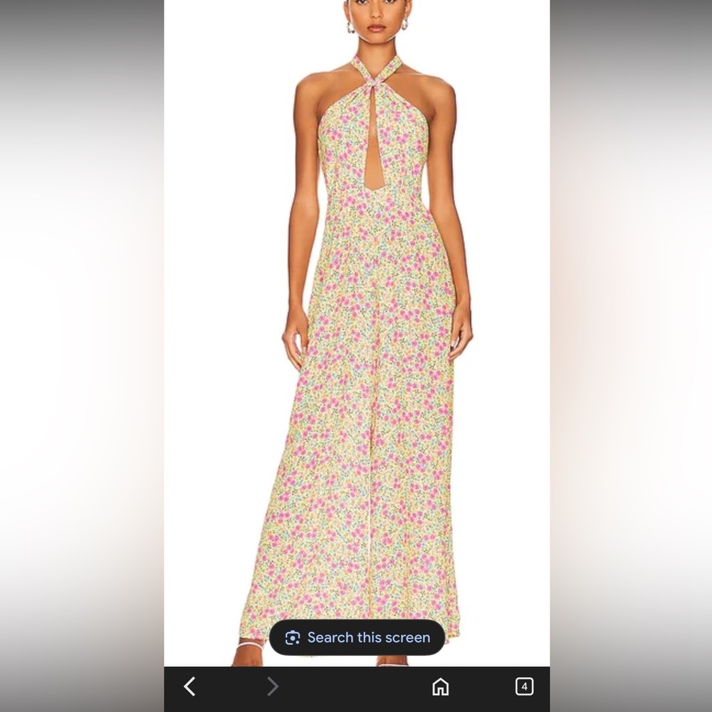 X Revolve Karis Jumpsuit In Yellow